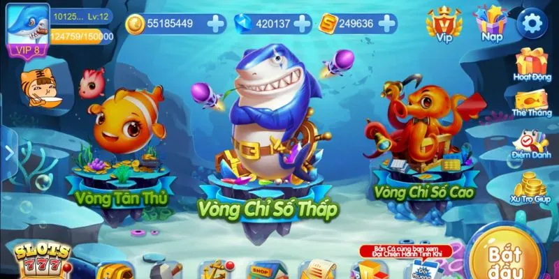 Các phòng chơi đa dạng