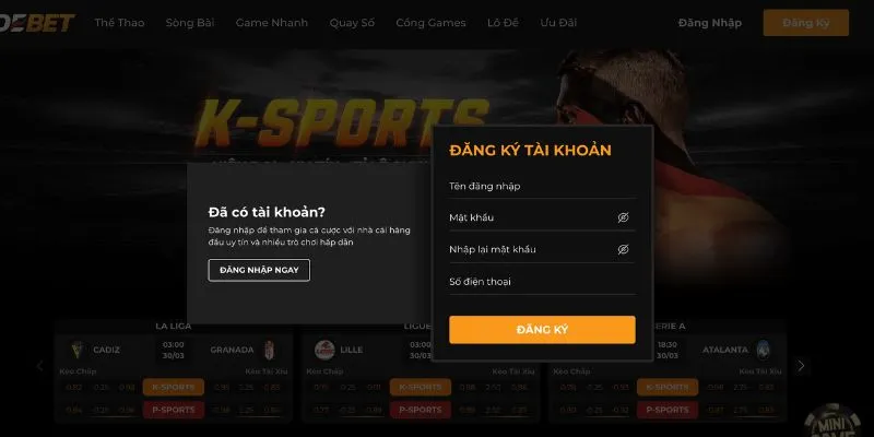 Hướng dẫn chi tiết các bước đăng ký Debet